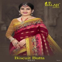 Balaji Biscuit Butta Vol-1 Wholesale Cotton Sarees Catalog