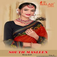 Balaji South Masleen Vol-2 Wholesale Cotton Sarees Catalog