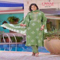 OSSM Batik Wholesale Premium Cotton Batik Print Kurtis With Pant And Dupatta