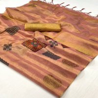 Rajtex Kroma Wholesale Printed Zari Tissue Ethnic Sarees