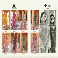 Adans Libas Naira Vol-40 Wholesale Pure Cotton With Self Embroidery Dress Material