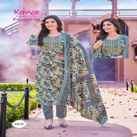 KAVYA PASHMINA VOL 6 BRAND NEW COLLECTION COTTON FULLSTITCH KURTI PANT DUPATTA