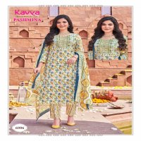 KAVYA PASHMINA VOL 6 BRAND NEW COLLECTION COTTON FULLSTITCH KURTI PANT DUPATTA