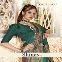 Vallabhi Shiney Vol-3 Wholesale Brasso Floral Printed Sarees