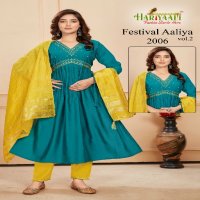 Hariyaali Festival Aaliya Vol-2 Wholesale Aalia Cut Tops With Pant And Dupatta
