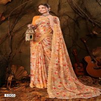 Saroj Vanilla Vol-1 Wholesale Floral Print With Heavy Jharkan Border Sarees