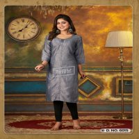 HRU India Rangoli Vol-1 Wholesale Straight Fit 40 Inch Length Kurtis