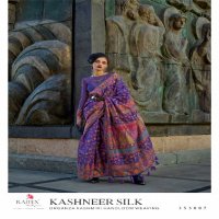 Rajtex Kashneer Silk Wholesale Kashmiri Pashmina Handwoven Sarees