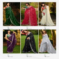 Kashvi Malika Vol-2 Wholesale Pure Linen With Embroidery Work Function Wear Sarees