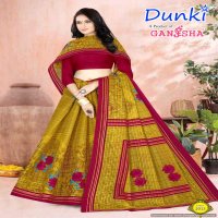Ganesha Dunki Vol-2 Wholesale Pure Cotton Printed Sarees