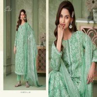 Shiddat By Esta Sameera Wholesale Block Cotton With Lace Work Dress Material