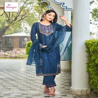 Hinaya Alexa Vol-1 Wholesale Roman Silk Readymade 3 Piece Salwar Suits
