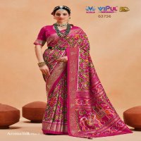 Vipul Aroma Silk Plus Vol-2 Wholesale Smooth Patola Silk Designer Sarees