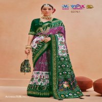 Vipul Aroma Silk Plus Vol-2 Wholesale Smooth Patola Silk Designer Sarees