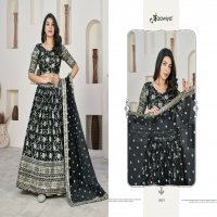 Aawiya Aalisha Vol-1 Wholesale Dola Jacquard Fabrics Designer Lehengas Choli