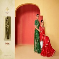 Shubh Shree Saanvi Vol-2 Wholesale Moss Chiffon Fabric Party Wear Sarees