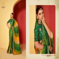 Shubh Shree Saanvi Vol-2 Wholesale Moss Chiffon Fabric Party Wear Sarees