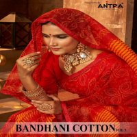Antra Bandhani Cotton Vol-3 Wholesale Indian Ethnic Sarees