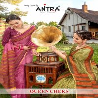 Antra Queen Cheks Wholesale Indian Ethnic Sarees