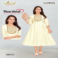 Hariyaali Heartbeat Vol-2 Wholesale Vichitra Silk With Embroidery Kurtis Combo
