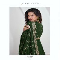 Aashirwad Saroj Wholesale Designer Free Size Stitched Suits