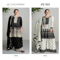 Aashirwad Zuri Wholesale Designer Free Size Stitched Suits
