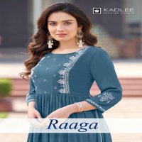 Kadlee Raaga Wholesale Rayon Wrinkle Cotton Kurtis