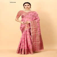 Fashion Berry NM5001 To NM5006 Wholesale Soft Cotton Silk Sarees