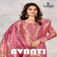 NAARI AVANTI ORGANZA CLASSY WEAR UNSTITCH SALWAR SUIT SUPPLIER