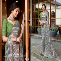 HARITIMA BY 5D DESIGNER MOSS SOFT SAREE WITH WORK BLOUSE CONCEPT