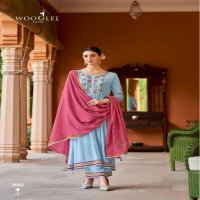 KALYANI BY WOOGLEE RAYON WEAVING ETHNIC STYLE FULL STITCH SALWAR KAMEEZ