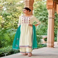 KALYANI BY WOOGLEE RAYON WEAVING ETHNIC STYLE FULL STITCH SALWAR KAMEEZ