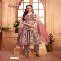 PAAVIS VANAYA VOL 6 NYRA CUT HEAVY SEQUENCE WORK PATI TOP BOTTOM AND DUPATTA SET