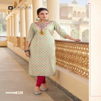 KADLEE ANGEL RAYON PRINT LONG KURTI FOR WOMEN