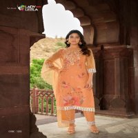 SUMMER SPRING BY LADY LEELA ORGANZA EMBROIDERY CLASSY LOOK READYMADE SUITS