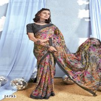 VALLABHI PRINTS LASHKARA VOL 4 OCCASION WEAR BRASSO SAREE WHOLESALER