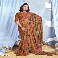 VALLABHI PRINTS LASHKARA VOL 4 OCCASION WEAR BRASSO SAREE WHOLESALER