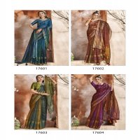 TRIVENI CLIMBING BEAUTIFUL WEAR ORGANZA SAREE WHOLESALER