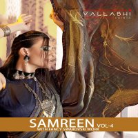 VALLABHI PRINTS SAMREEN VOL 4 FUNCTION WEAR BRASSO SAREE COLLECTION