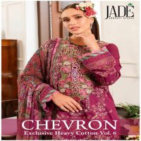 Jade Chevron Exclusive Heavy Cotton Vol-6 Wholesale Lawn Printed Dress Material