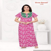 Shree Ganesh Kavya Vol-3 Wholesale Pure Cotton Printed Gown Nighties