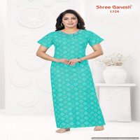 Shree Ganesh Kavya Vol-3 Wholesale Pure Cotton Printed Gown Nighties