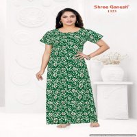 Shree Ganesh Kavya Vol-3 Wholesale Pure Cotton Printed Gown Nighties