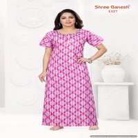 Shree Ganesh Kavya Vol-3 Wholesale Pure Cotton Printed Gown Nighties