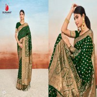 Bunawat Parijit Silk Wholesale Silk Casual Indian Sarees