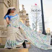 Rajtex Kobe Wholesale Satin Crepe Casual Indian Sarees