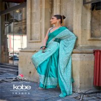 Rajtex Kobe Wholesale Satin Crepe Casual Indian Sarees