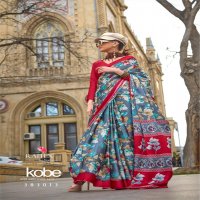 Rajtex Kobe Wholesale Satin Crepe Casual Indian Sarees