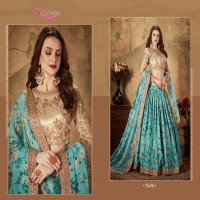 Zeel Clothing Floral Vol-1 Wholesale Organza Fabrics Lehenga Choli