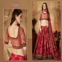 Zeel Clothing Floral Vol-1 Wholesale Organza Fabrics Lehenga Choli